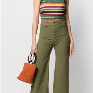 Veronica Beard Cynthia Olive Gaucho SIZE 28